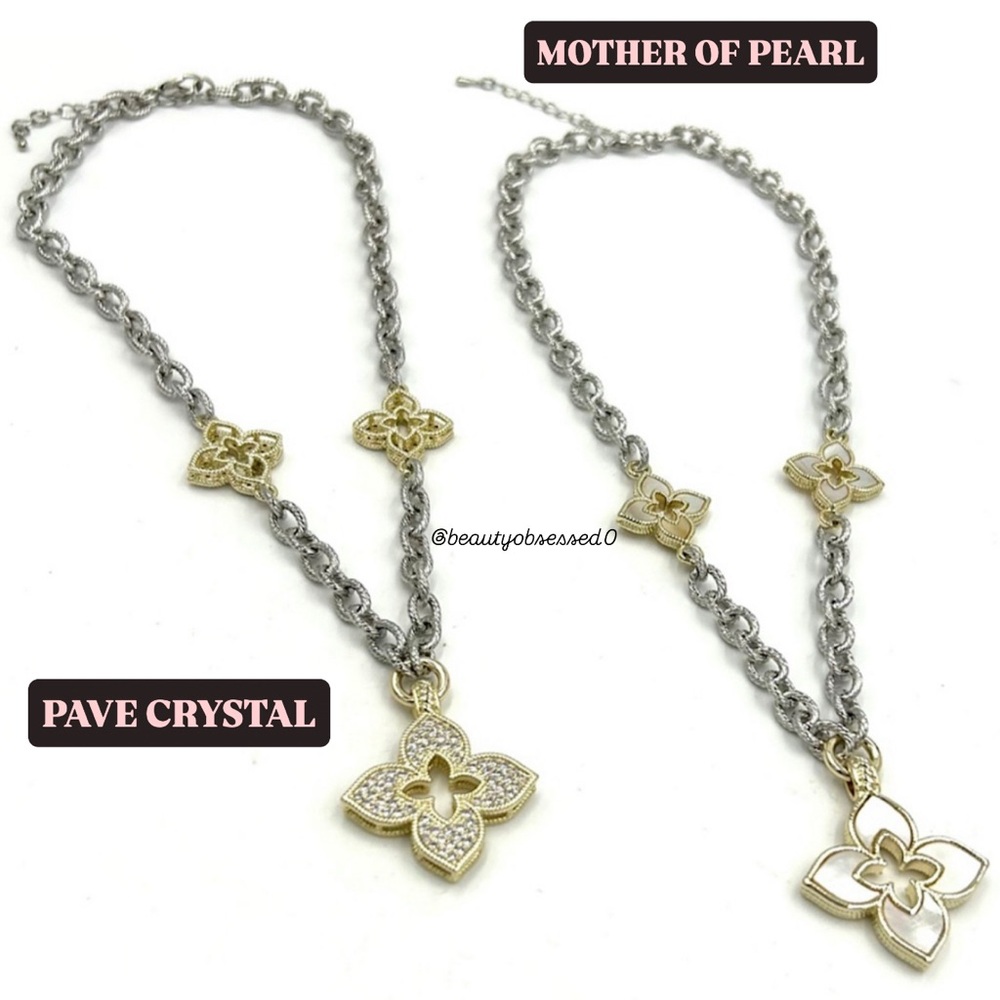 🆕✨PAVE CRYSTAL✨ The Triple Fortune Necklace